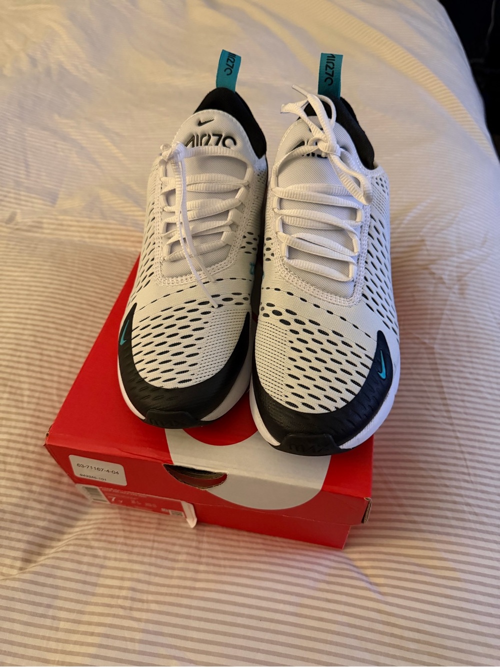 Nike Air Max 270 (Kids) - White/Dusty Cactus/Black